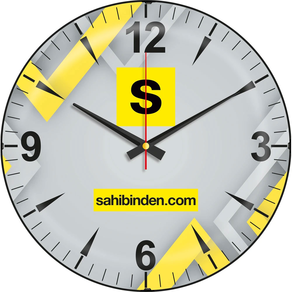 V30-528-B Bombe Cam Duvar Saati